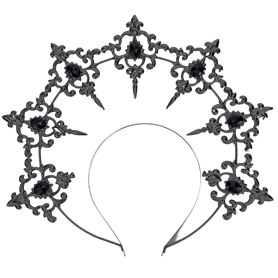 Пластиковые резинки для волос в форме короны богини, аксессуары для волос для женщин и девочек, украшение свадебной вечеринки