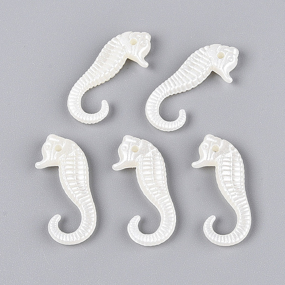 Абс пластмассовые жемчужные подвески, морской конек