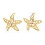 Латунные микро проложить кубического циркония подвески, прелести морская звезда, долговечный, стойки покрытие, без свинца и без кадмия