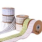10 Yards Flat Cotton Linen Tartan Ribbons, Garment Accessories