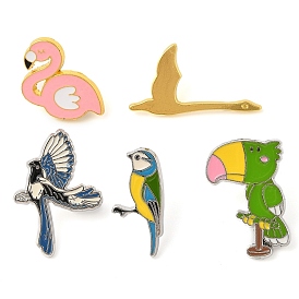 Эмалевые броши из сплава птиц