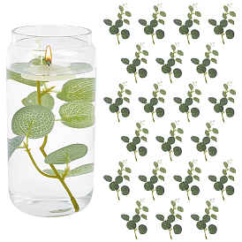 50шт. искусственных листьев эвкалипта из ткани, декор для домашней вечеринки