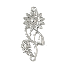 304 подвески из нержавеющей стали, цветок ссылки, не тускнеет