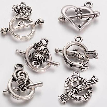 Tibetan Style Alloy Toggle Clasp Sets
