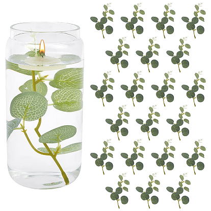 50шт. искусственных листьев эвкалипта из ткани, декор для домашней вечеринки