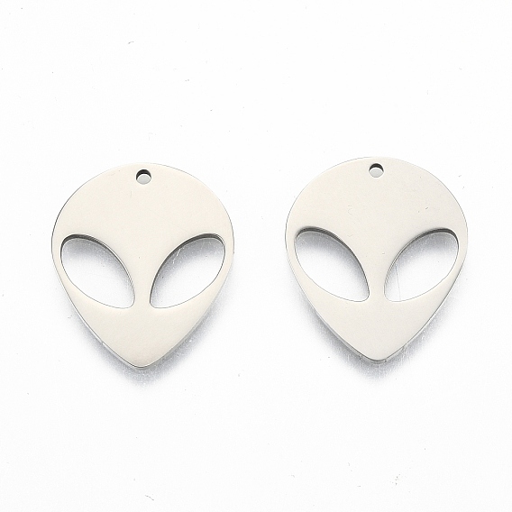 201 Stainless Steel Pendants Ion Plating(IP), Saucer Man