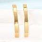 201 Stainless Steel Stud Earrings, with 304 Stainless Steel Pin, PVD Vacuum Plating