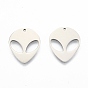 201 Stainless Steel Pendants Ion Plating(IP), Saucer Man