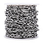 661 Stainless Steel Figaro Chains, Unwelded, with Spool