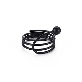 Men's Iron Cuff Finger Rings, Open Rings, Cadmium Free & Lead Free