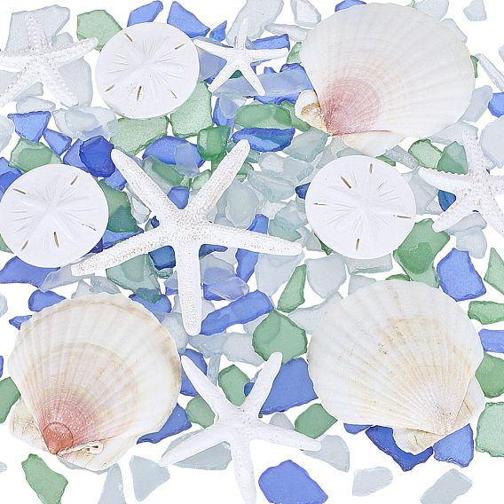 Декоративные элементы из смолы для демонстрации морских организмов., микроландшафтные украшения, Кабошоны из стекла, разнообразные