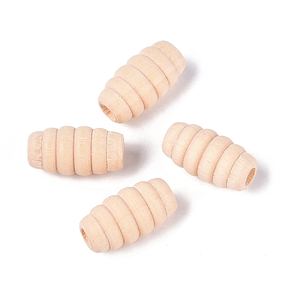 Бусины из натурального дерева шима, баррель