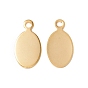 201 Stainless Steel Stamping Blank Tag Pendants, Oval