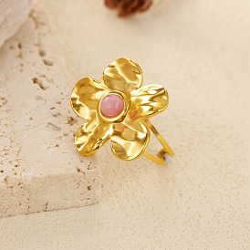 304 Открытые кольца манжеты из нержавеющей стали с полимерным покрытием, цветок, ионное покрытие (ip)