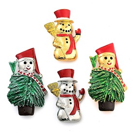 Рождественская тема броши из сплава с эмалью, для рюкзака с одеждой, елка/снеговик