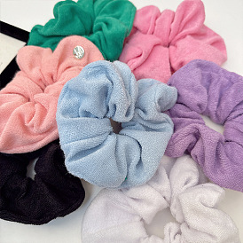 Candy color towel fabric sponge headband to increase the top of the skull hair accessory large intestine hair ring for women