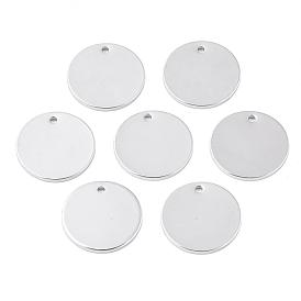 Charmes en laiton, plaqué longue durée, sans nickel, plat rond