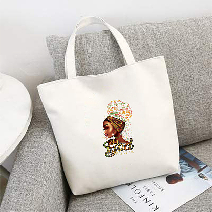 CREATCABIN 3 Sheets 3 Styles PET Stickers, Heat Transfer Film, for Clothes Decorate, Woman & Word