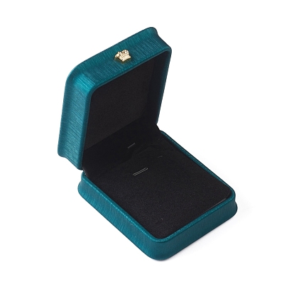 PU Leather Pendant Storage Box, Plush Interior Gift Case, for Jewelry Showcase Pendant Holder