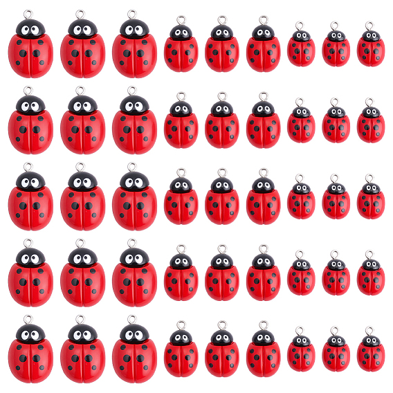 30 шт 3 стили подвески из непрозрачной смолы, с железной петлей, коровка