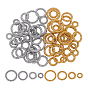 64 piezas 8 estilos 304 anillos de unión retorcidos de acero inoxidable