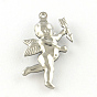 Cupid/Cherub 201 Stainless Steel Pendants, Smooth Surface, Hollow, 29x27.5x5mm, Hole: 1mm