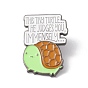Word This Ting Turtle He Judges You Immensely Enamel Pin, Tortoise Alloy Badge for Backpack Clothes, Gunmetal