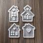 DIY House with Heart Pattern Candle Silicone Molds, for Candle Making