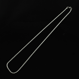 304 из нержавеющей стальной трос цепи ожерелья, с омаром застежками, 19.9 дюйм