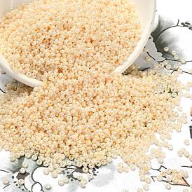 Fgb 12/0 круглый стеклянный бисер класса А, Цейлон, 2x1.7 мм, отверстие : 0.3 мм, около 30000 шт / упаковка