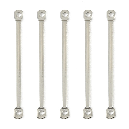 SHEGRACE Brass Connector Charms, Bar Links, Cadmium Free & Nickel Free & Lead Free
