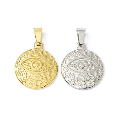 304 подвески из нержавеющей стали, , плоские круглые с глаз