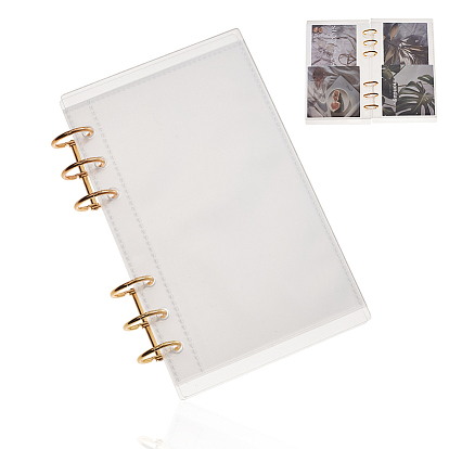Наборы для самостоятельного изготовления фотоальбомов, В комплект входят 10шт. полипропиленовых папок для визитных карточек, 2шт. 3-кольцевой переплет с шарнирными кольцами и акриловые разделители для блокнота