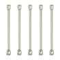 SHEGRACE Brass Connector Charms, Bar Links, Cadmium Free & Nickel Free & Lead Free