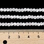 Electroplate Glass Beads Strands, Faceted, Pearl Luster Plated, Round