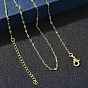 1.5MM Brass Dapped Chain Necklaces for Women, Long-Lasting Plated
