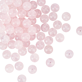 Olycraft Natural Rose Quartz Beads Strands, Round