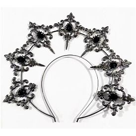 Пластиковые резинки для волос в форме короны богини, аксессуары для волос для женщин и девочек, украшение свадебной вечеринки