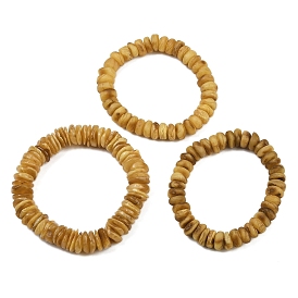 Браслеты из натурального янтаря с эластичными бусинами для мужчин и женщин, самородки