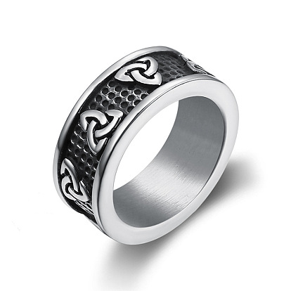 316L Surgical Stainless Steel Trinity Knot Finger Ring