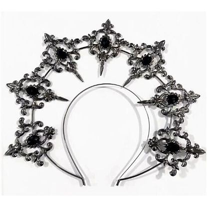 Пластиковые резинки для волос в форме короны богини, аксессуары для волос для женщин и девочек, украшение свадебной вечеринки