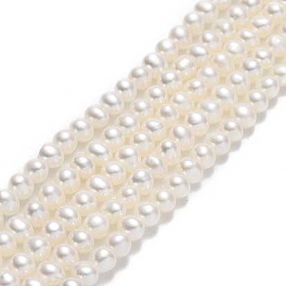 Natural Cultured Freshwater Pearl Beads Strands, Potato