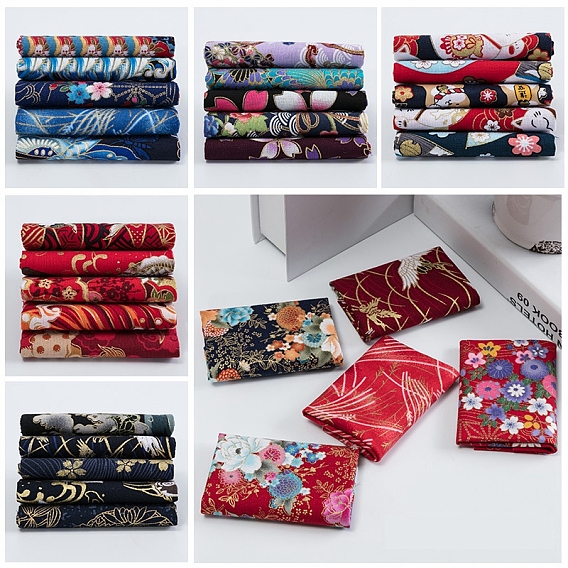 Printed Cotton Fabric, for Patchwork, Sewing Tissue to Patchwork, Quilting, with Japanese Zephyr Style Pattern