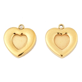 304 Настройки кабошон из нержавеющей стали кулон, сердце