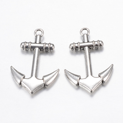 Сплавочные подвески тибетского стиля, якорь, без кадмия и без свинца