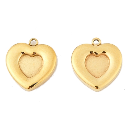 304 Настройки кабошон из нержавеющей стали кулон, сердце