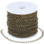 10m латунные витые цепи, бордюрные цепи, пайки, с катушкой, без свинца и без кадмия