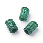 Natural Myanmar Jade/Burmese Jade European Beads, Large Hole Beads, Dyed, Column