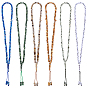 6Pcs 6 Colors Muslim Acrylic Round Prayer Beads Bracelets, Mala Bead Bracelets for Men Women