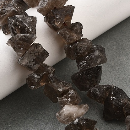 Природный дымчатый кварц нитей бисера, необработанный грубый камень, самородки
